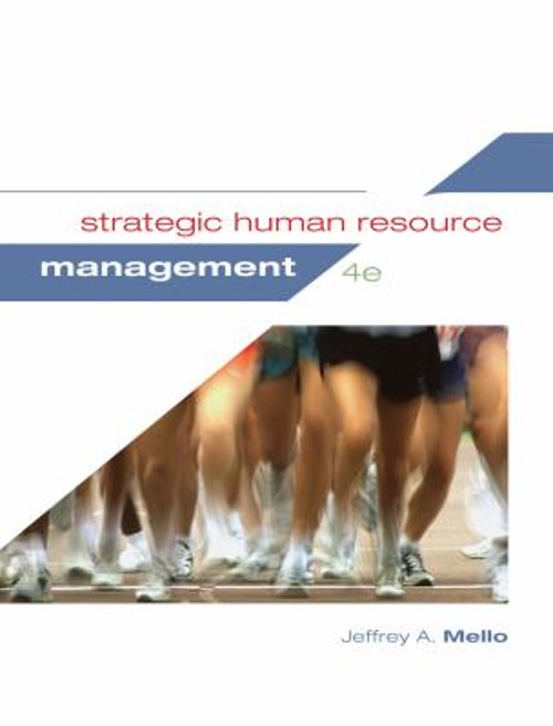 Strategic Human Resource Management Hardcover Jeffrey A. Mello