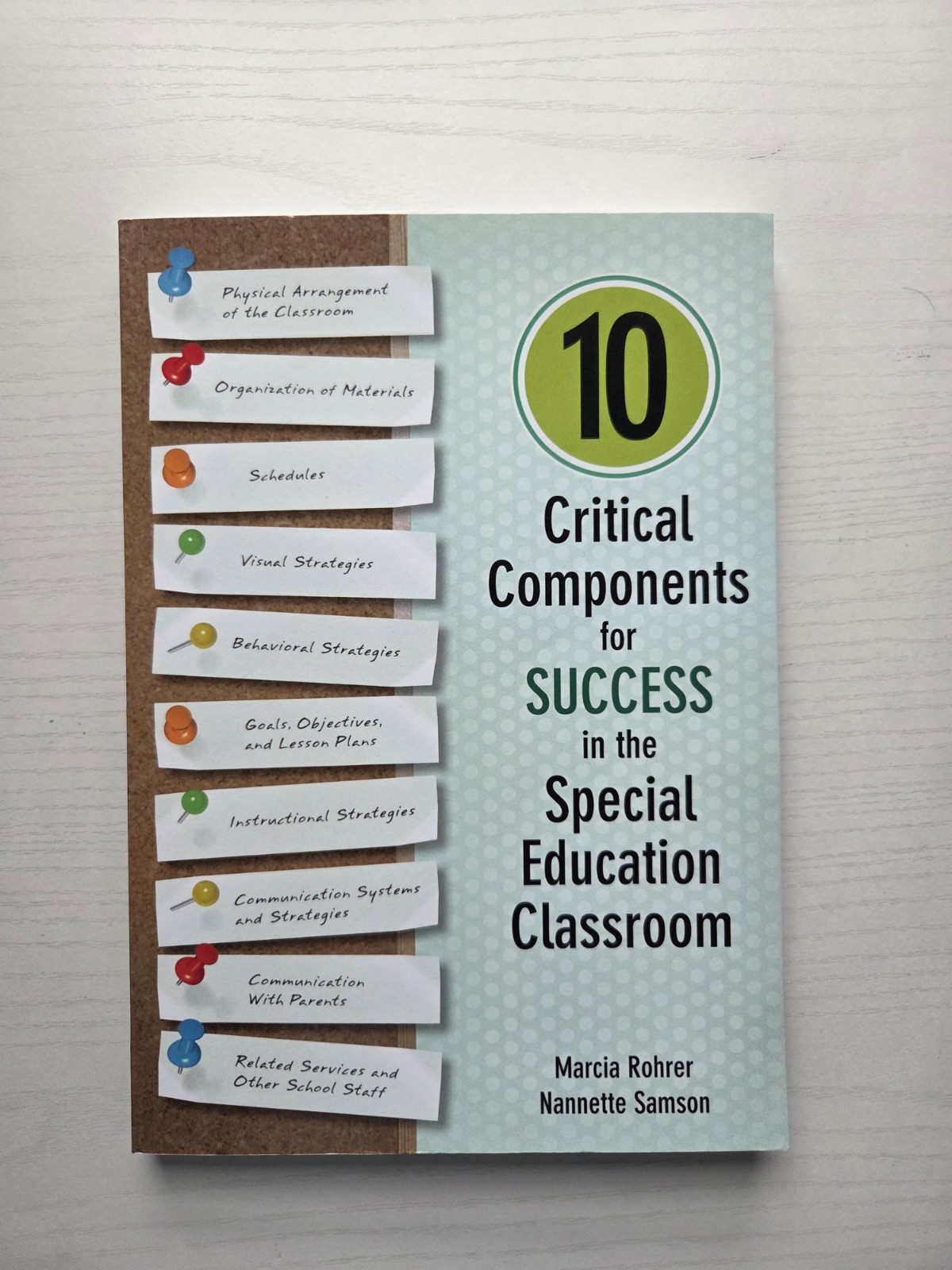 10 Critical Components for Success in the Special Education Classroom 1st Edi…