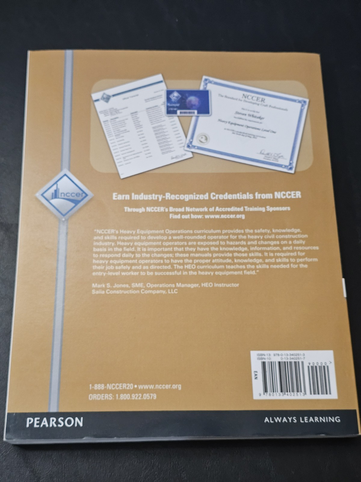Very Nice – Heavy Equipment Operations Trainee Guide, Level 2 by NCCER 3rd Ed.