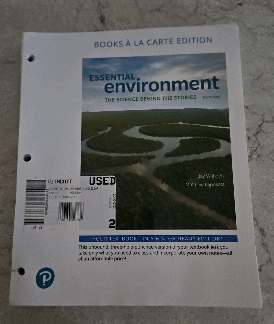 Essential Environment: The Science Behind the Stories (6th Edition) – GOOD