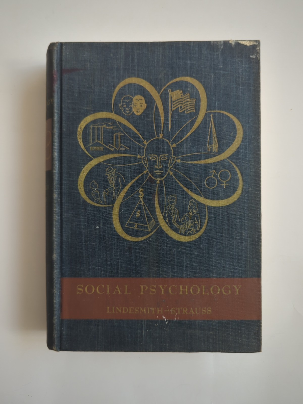 Social Psychology Anselm Strauss Alfred R. Lindesmith 1954 HC Vtg Dryden Press