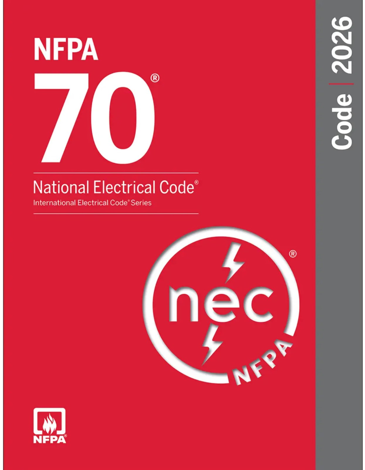NFPA 70, NATIONAL ELECTRICAL CODE NEC 2026 SPIRALBOUND National Fire Protection
