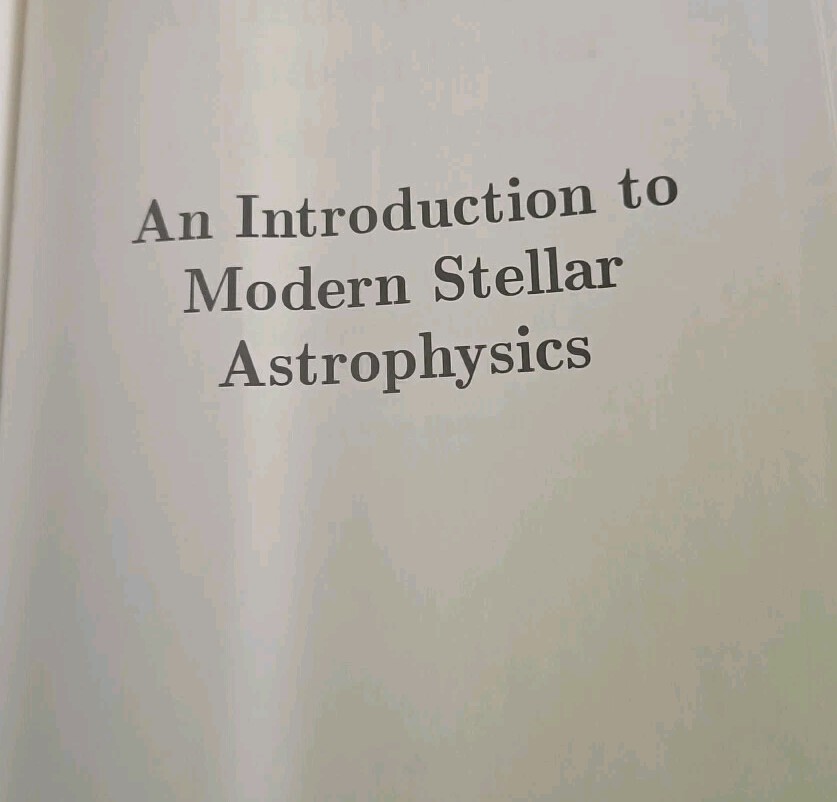An Introduction to Modern Stellar Astrophysics by Ostlie & Carroll 1996 HC