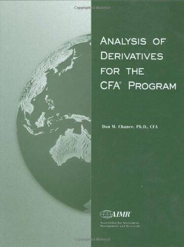 Analysis of Derivatives for the CFA Program – Hardcover – VERY GOOD