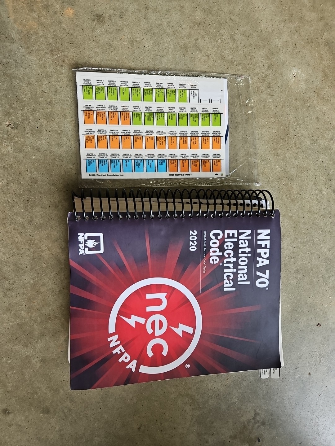 NFPA 70 National Electrical Code 2020 NEC 2020 Spiral. With Table Included