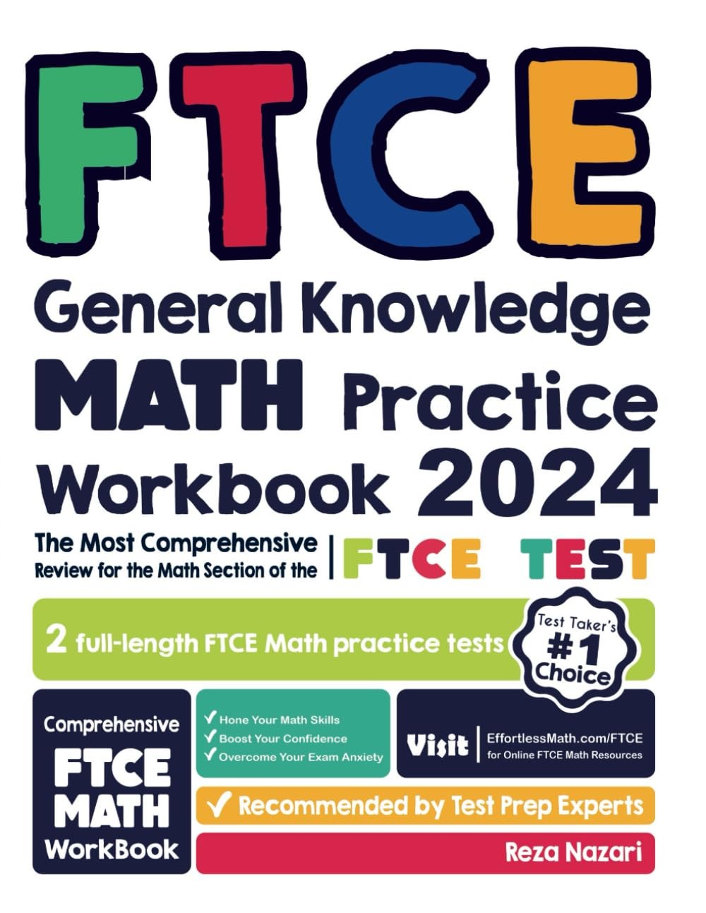 FTCE General Knowledge Math Practice Workbook: The Most Comprehensive Review…