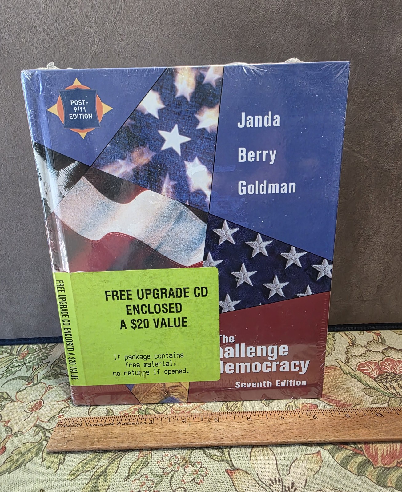 The Challenge of Democracy Hardcover Book Sealed 7th Ed w CD Upgrade 2002
