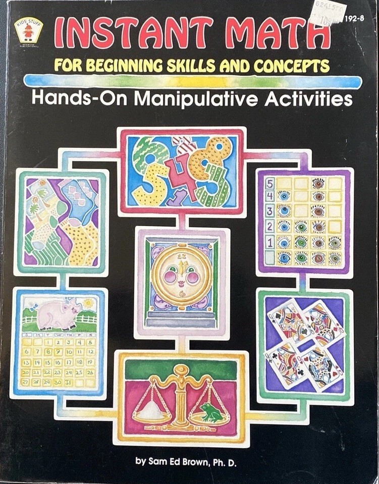Instant Math Beginning Skills Concepts Hands-On Manipulative Activities