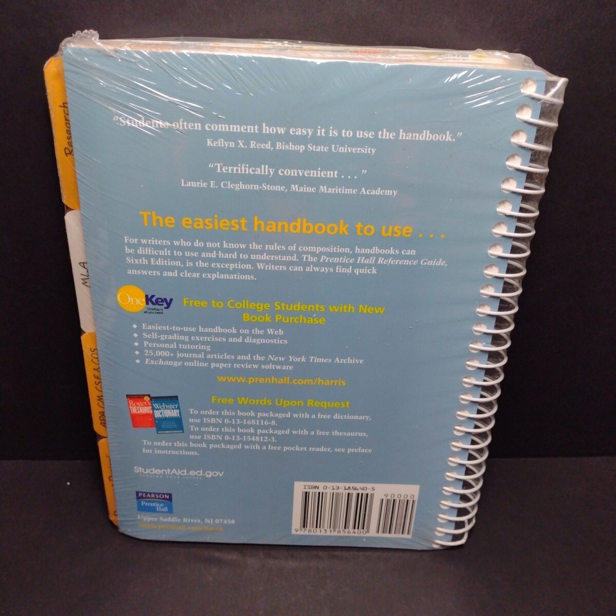 Prentice Hall Reference Guide Sixth Edition by Muriel Harris -Sealed Spiralbound
