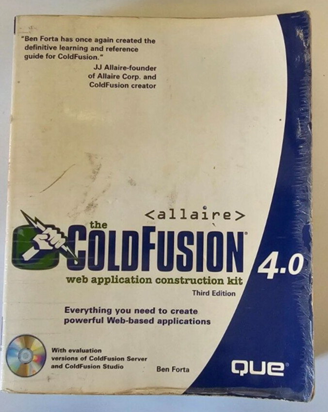 Ben Forta ColdFusion 4.0 Web Application Construction Kit 1998 Textbook