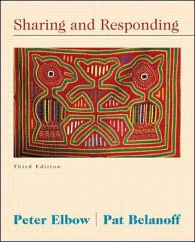 Sharing and Responding – paperback Elbow,Peter|Belanoff,Patricia
