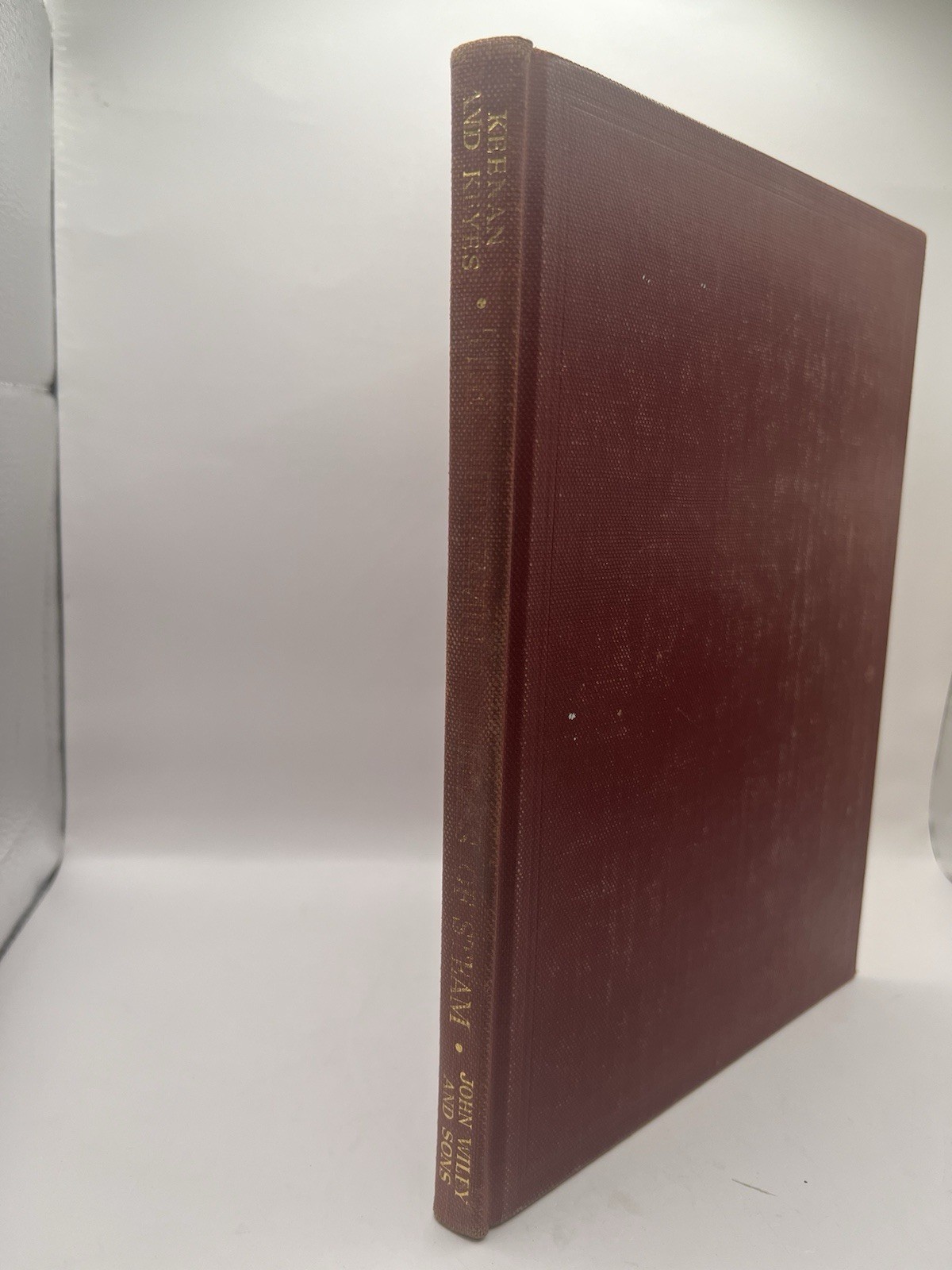 Thermodynamic Properties of Steam Data For Liquid & Solid Phases 1936 1ST Editio
