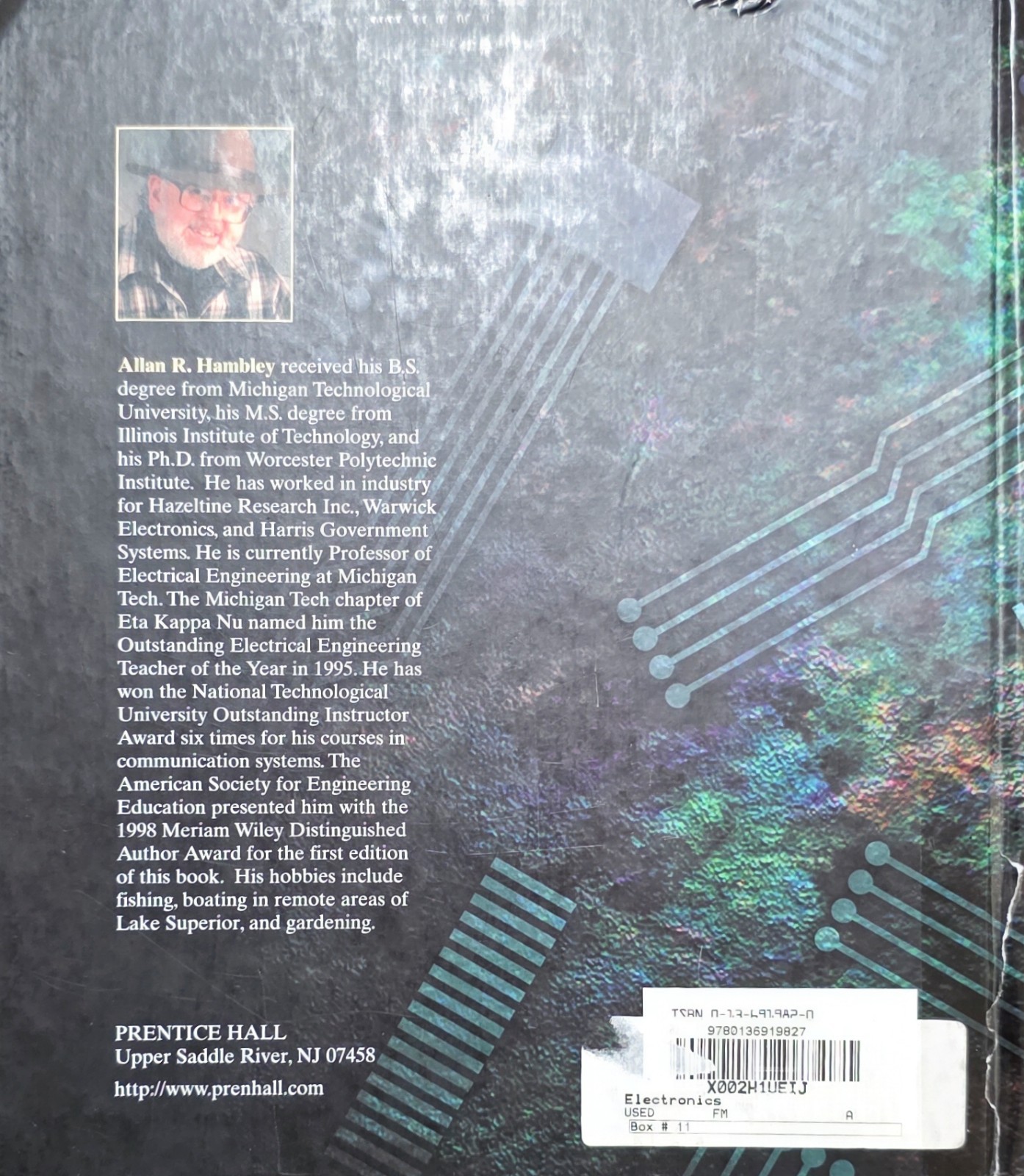 Electronics by Allan Hambley Second Edition (Hardcover) ISBN: 9780136919827