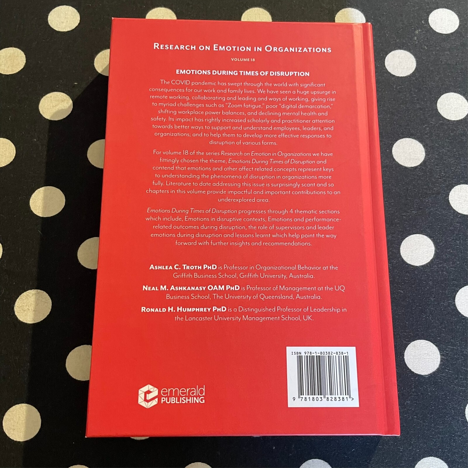 Emotions During Times of Disruption – Research on Emotion in Organizations V. 18