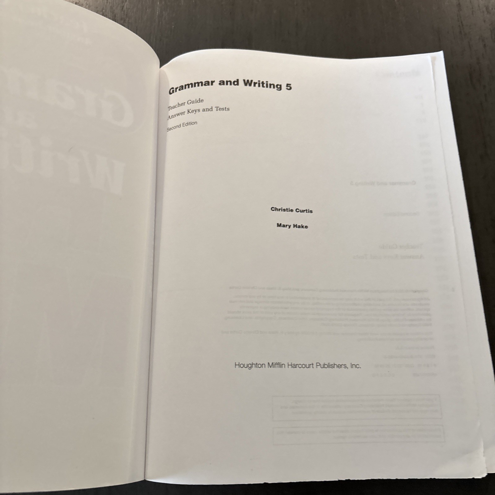 Grammar and Writing 5 (Stephen Hake Grammar)