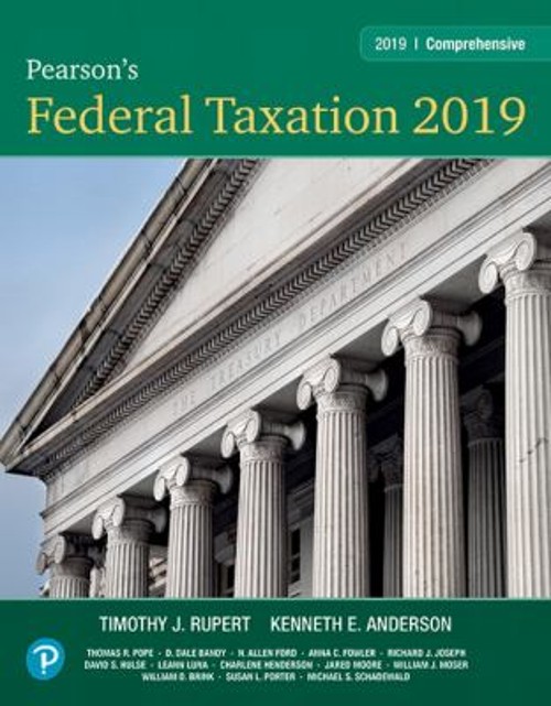 Pearson&rsquo;s Federal Taxation 2019 Comprehensive Kenneth, Rupert, Ti