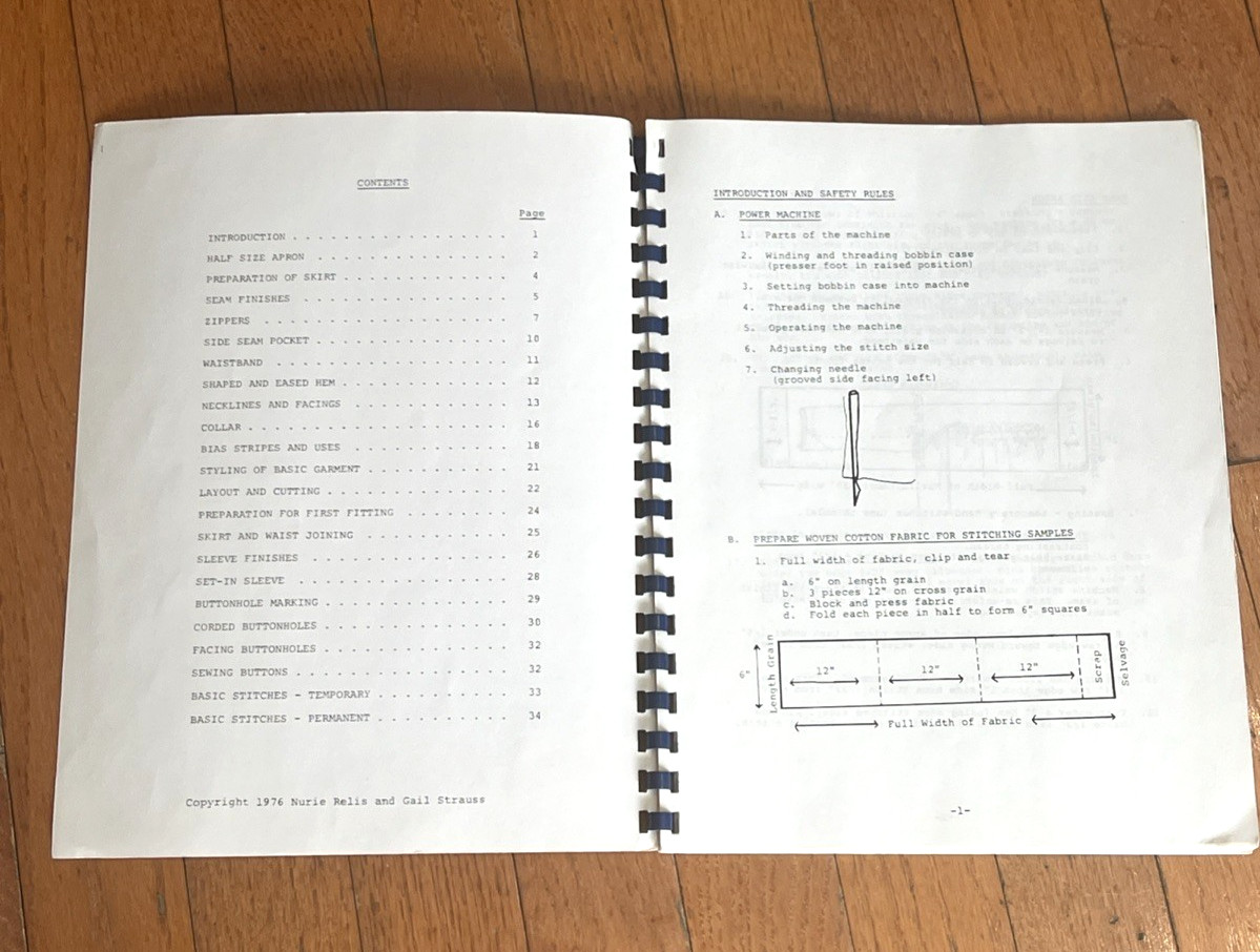 ~ Apparel Design Room Techniques 1976 Nurie Relis Gail Strauss Vintage Text Book