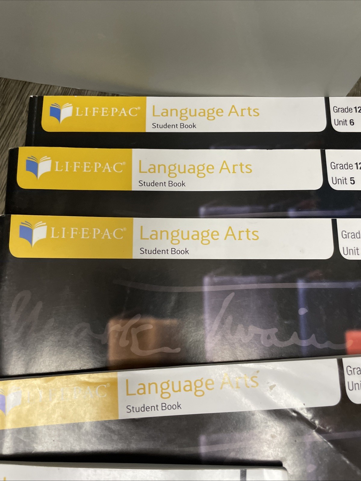Lifepac Alpha Omega Language Arts Student Books 1 -10 & Teachers Guide Grade 12