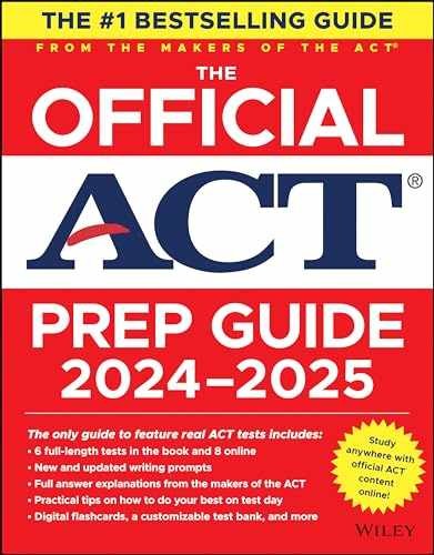 The Official ACT Prep Guide 2024-2025: Book + – Paperback, by ACT – Very Good k