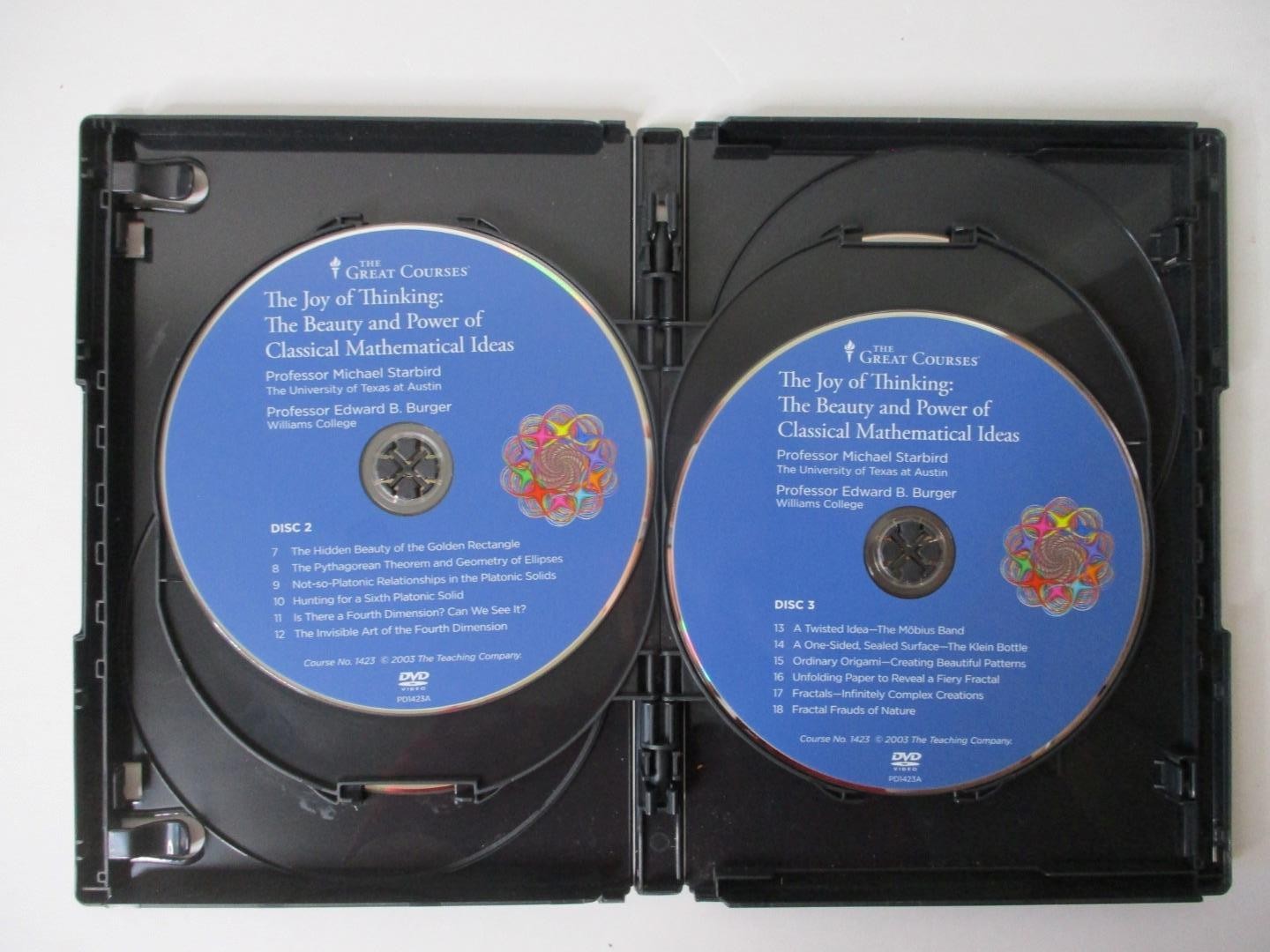 Joy of THINKING: Classical Math Ideas; Burger (2003 – 4 DVD + Book) Great Course