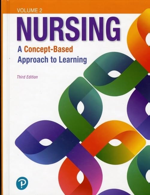 Nursing: A Concept-Based Approach to Learning, Volume 2 – hardcover Pearson …