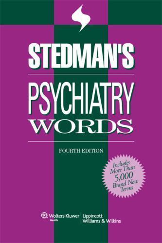 Stedman’s Psychiatry Words by Stedman