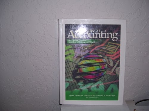 CENTURY 21 ACCOUNTING GENERAL JOURNAL APPROACH: TEXTBOOK, By Robert Swanson VG