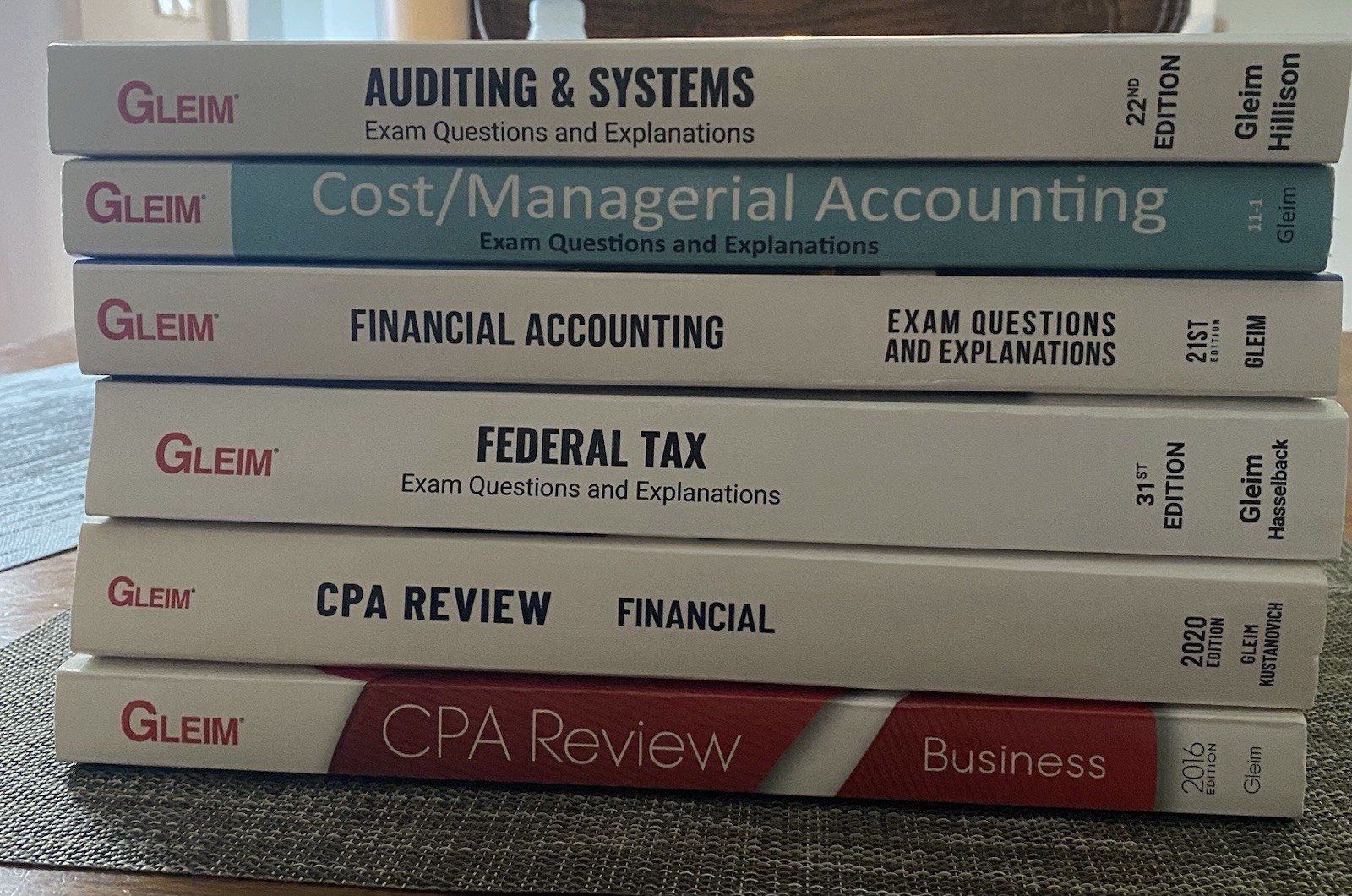 Gleim CPA Review Book Bundle – FAR, AUD, REG, BEC + Accounting (6 Books Total)