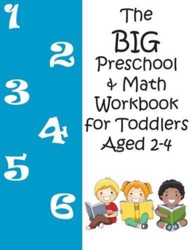 The BIG Preschool & Math Workbook for Toddlers Aged 2-4, Brand New, Free ship…