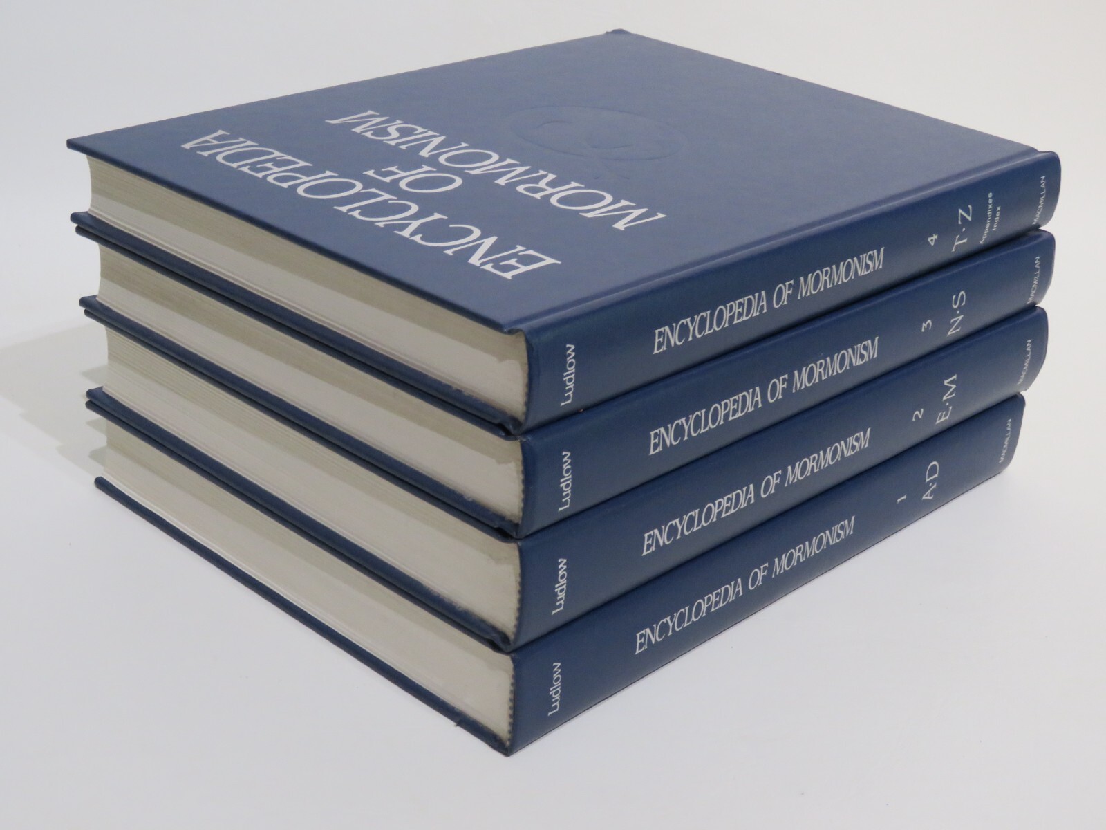 LDS Book Lot “Encyclopedia of Mormonism” 1992 Daniel H. Ludlow