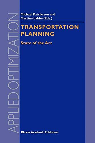 Transportation Planning : State of the Art