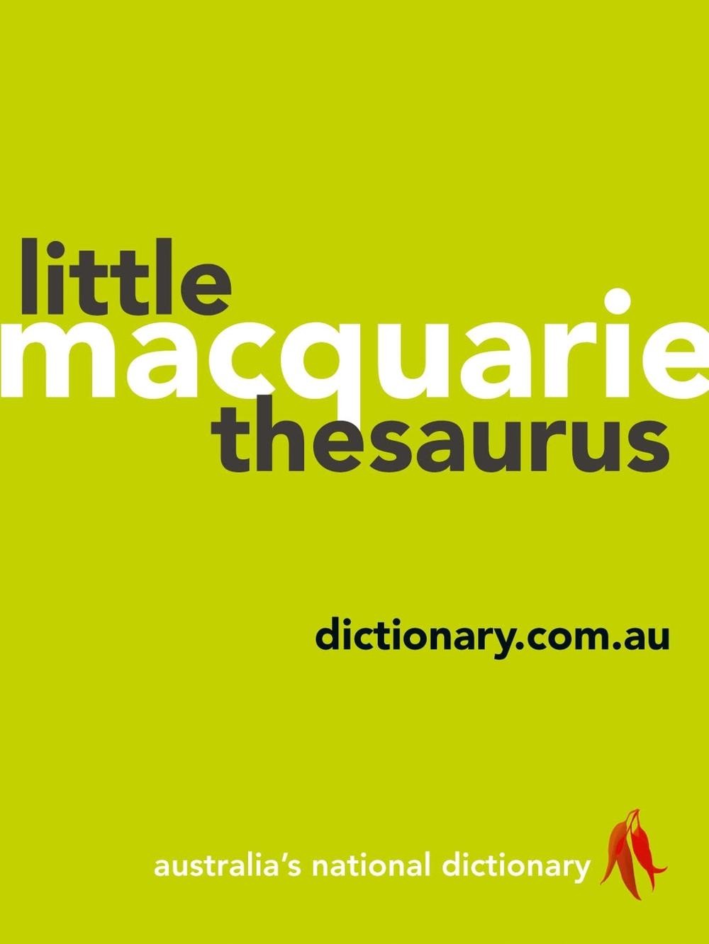 Macquarie Little Thesaurus by Macquarie Dictionary (English) Paperback Book
