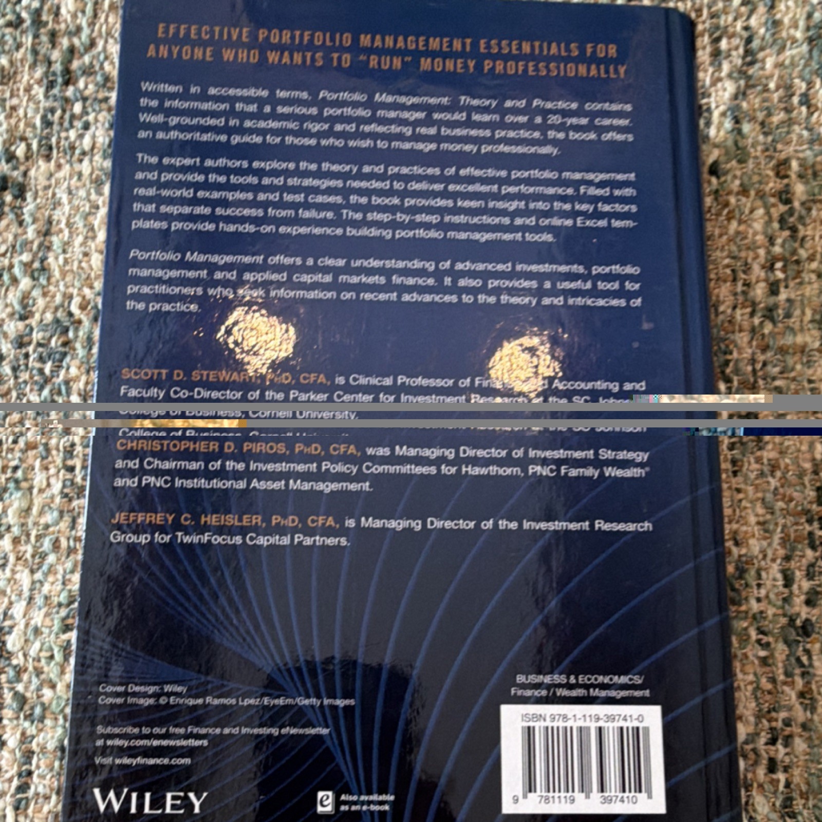 Portfolio Management Theory and Practice Second Edition Hardcover Wiley