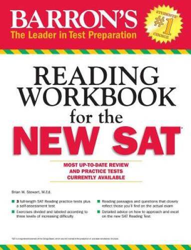 Barron&rsquo;s Reading Workbook for the NEW SAT (Critical Reading Workbook for – GOOD