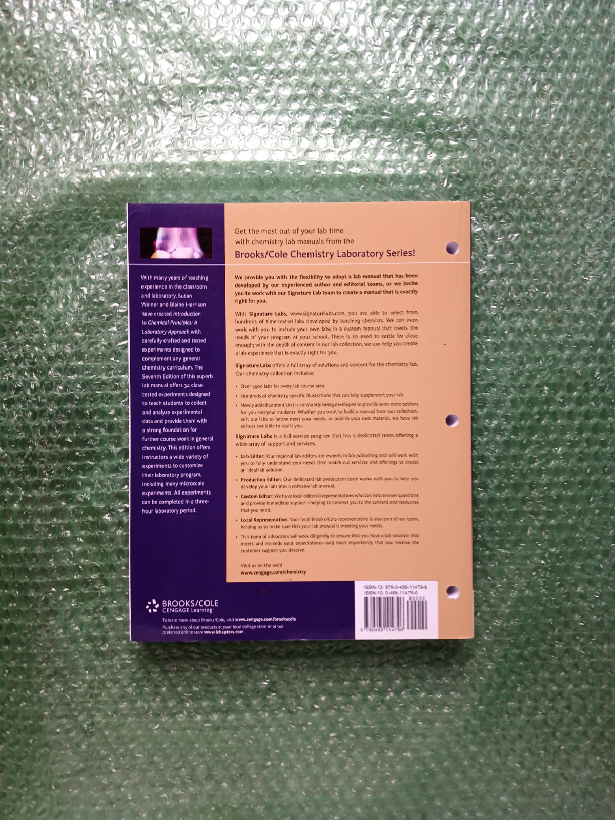 Introduction to Chemical Principles: A Laboratory Approach (Brooks/Cole Laborat,
