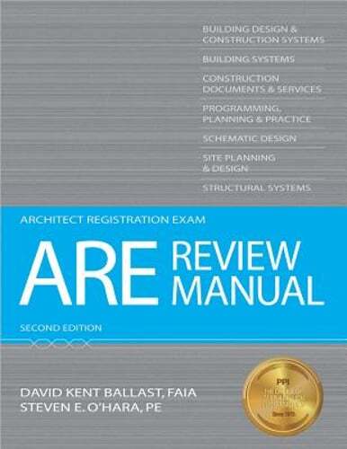 ARE Review Manual by David Kent Ballast: Used