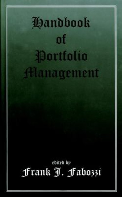 Handbook of Portfolio Management Hardcover Frank J. Fabozzi