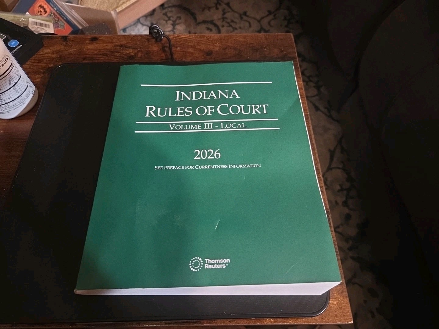PRE-OWNED – Thomson Reuters 2026 Indiana Rules of Court Volume III – LOCAL