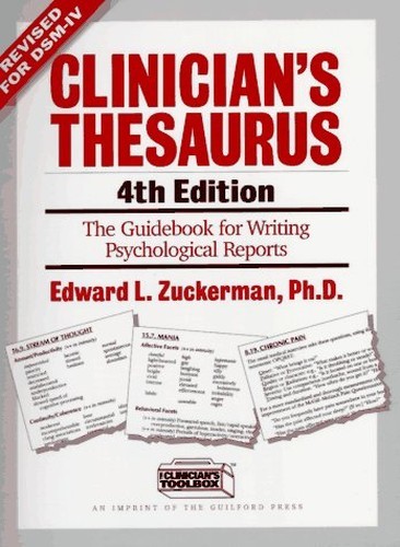 Clinician’s Thesaurus: Guidebook fo…, Zuckerman, Edwa