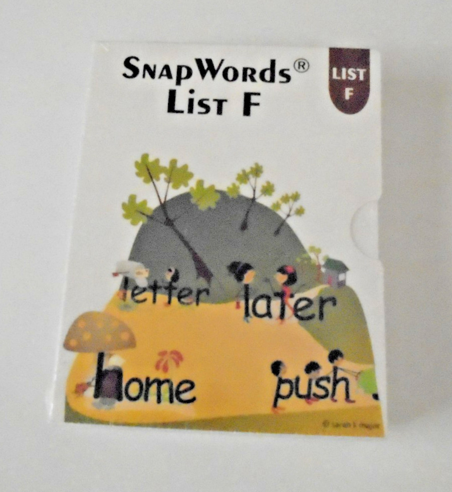 SnapWords List F by Child 1st Sight Word Recognition Reading Instruction New