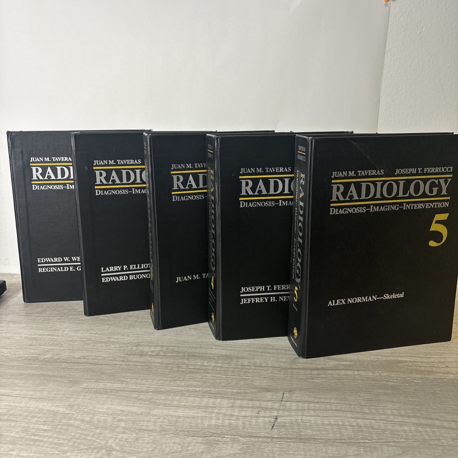 Radiology Diagnosis-Imaging-Intervention Vols. 1-5 by Taveras/Ferrucci