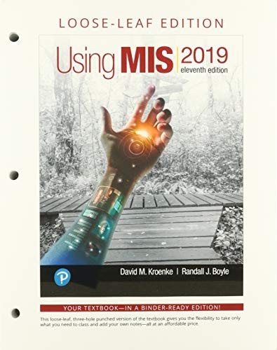 Using MIS — Student Value Edition, Boyle, Randall