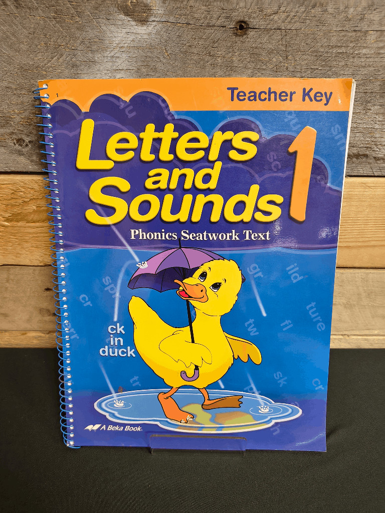 A Beka Letters and Sounds 1 4th Ed. Phonics Seatwork Text Teacher Key Homeschool