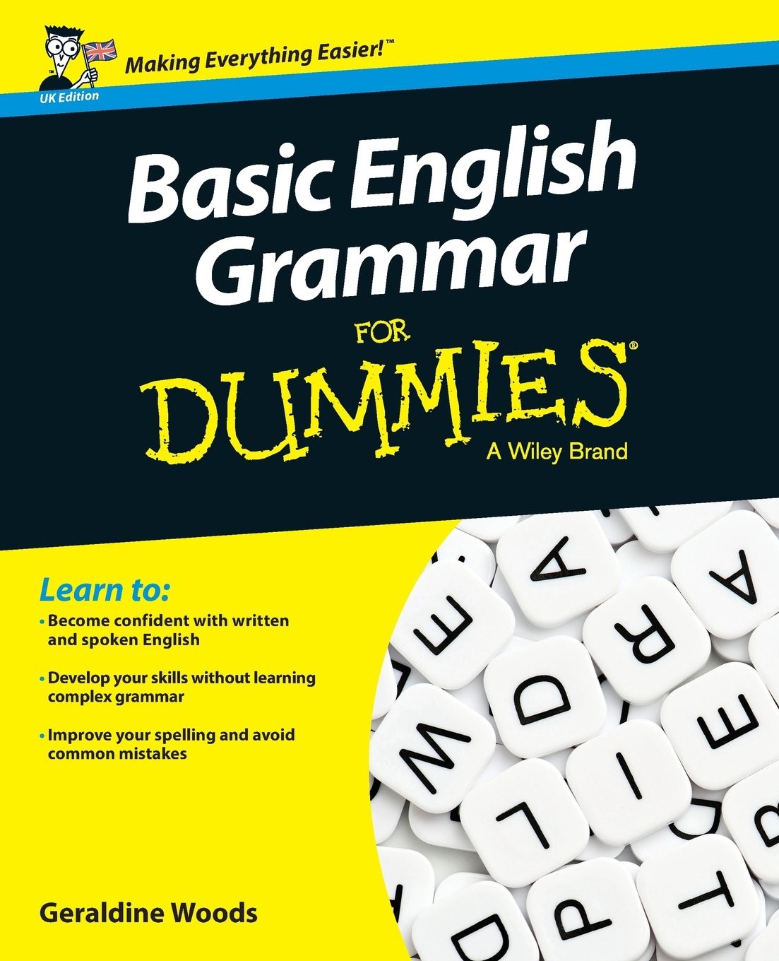 Basic English Grammar For Dummies, UK Edition – paperback Woods, Geraldine
