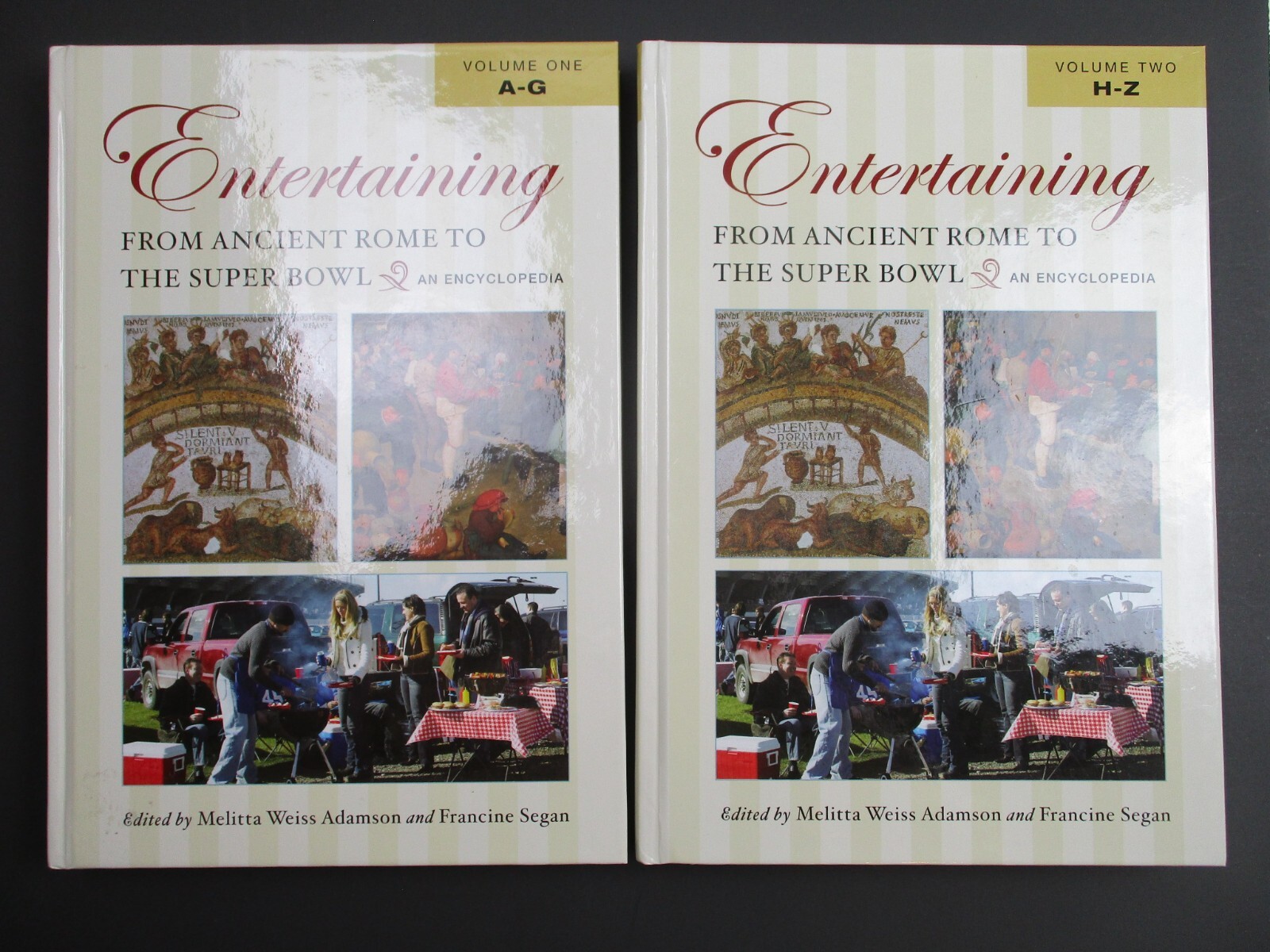ENTERAINING FROM TO THE SUPER BOWL by Francine Segan 2 Volume Cookbook