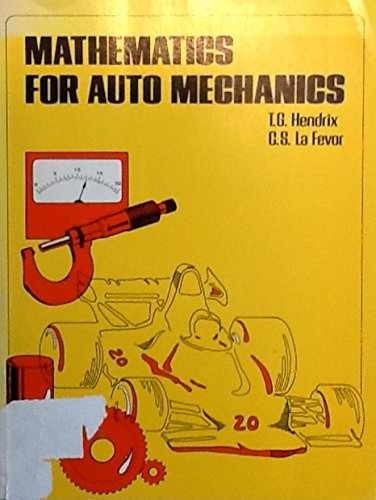 Mathematics for Auto Mechanics – Paperback, by Hendrix Theresa Gail – Acceptable