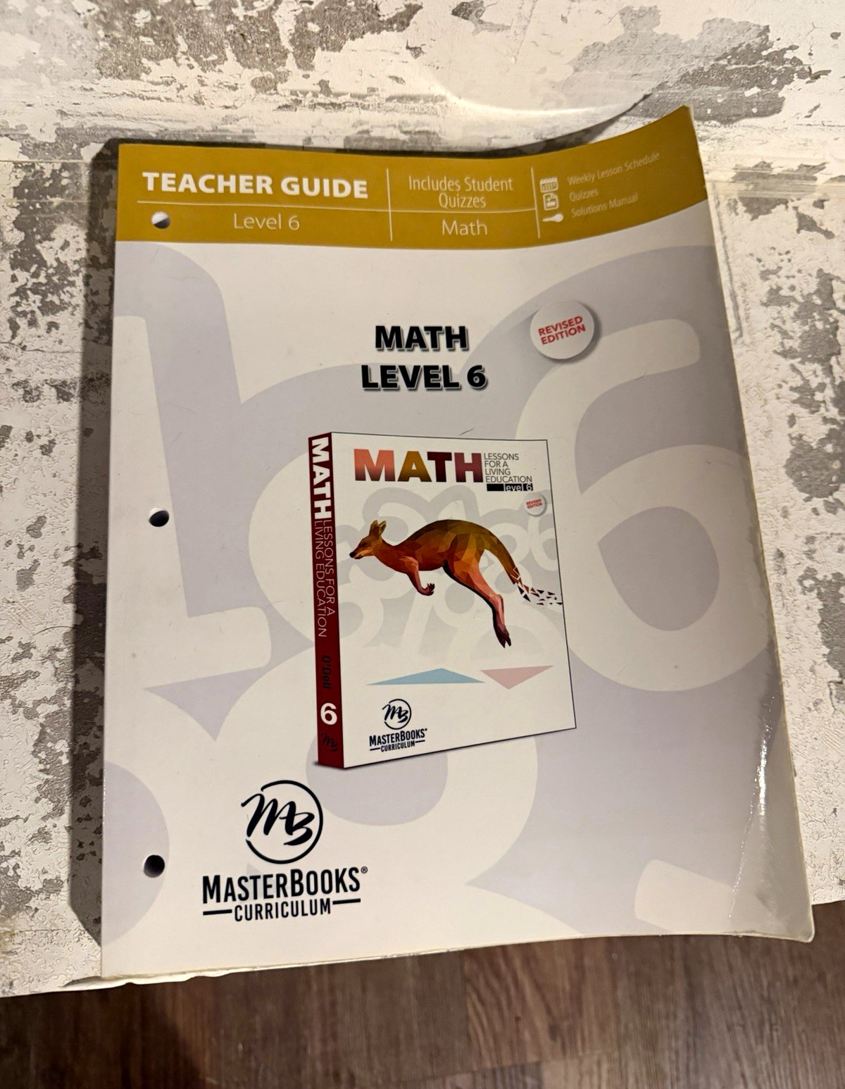Master Books Math Level 6 Teacher Guide Revised Edition Ring/Wire Bound