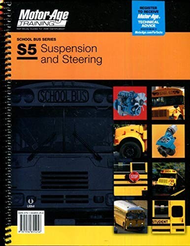 MotorAge ASE S5 Test Prep Manuals: School Bus Suspension & Steering – 5256