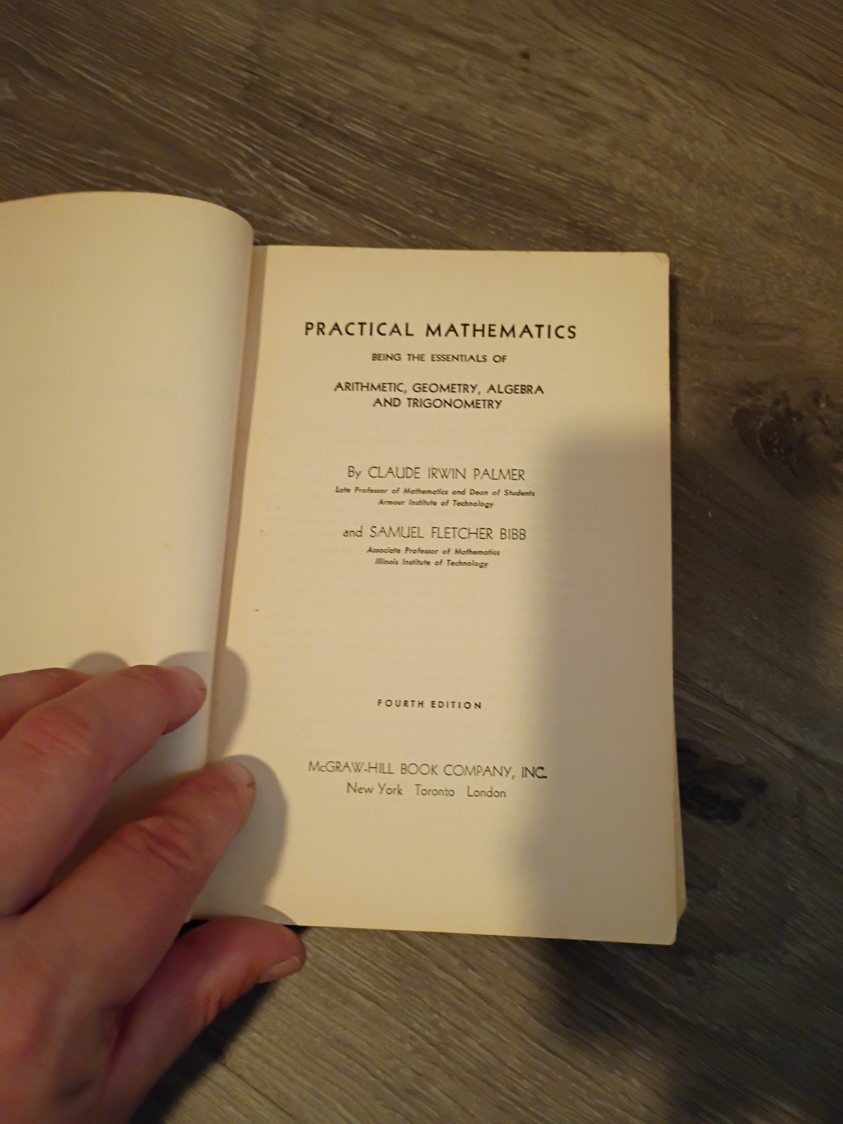 Practical Mathematics by Claude Irwin Palmer (Hardcover)