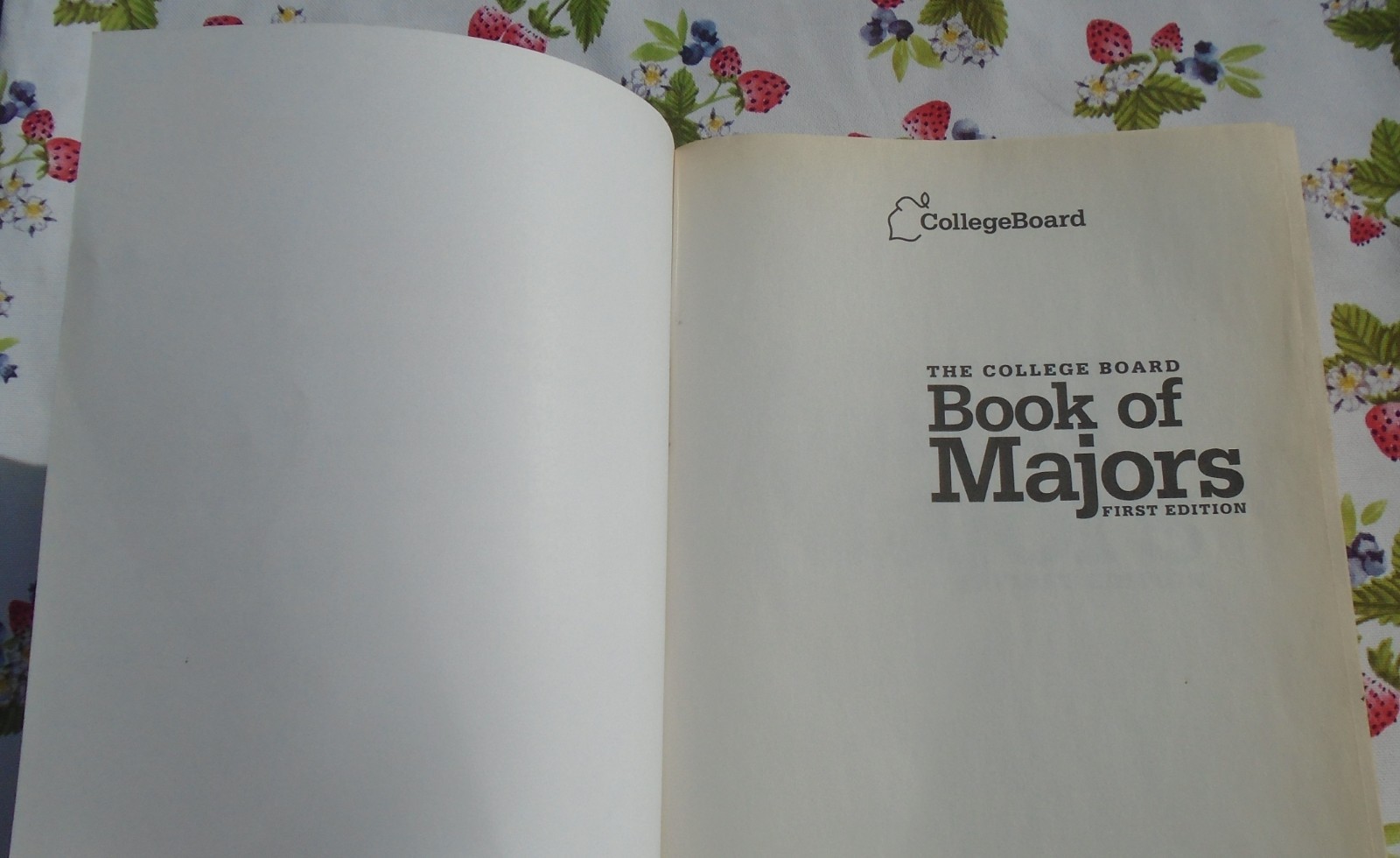 The College Board Book of Majors FIRST EDITION PAPERBACK
